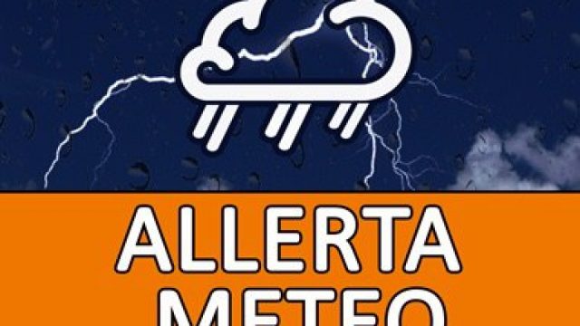 ALLERTA METEO –  CODICE ARANCIONE