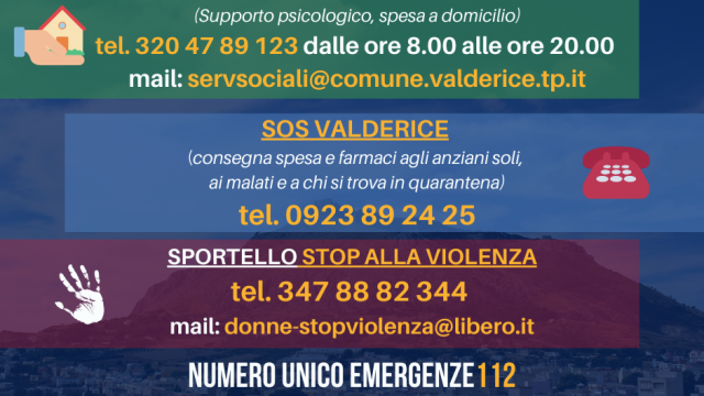 Emergenza coronavirus, numeri utili