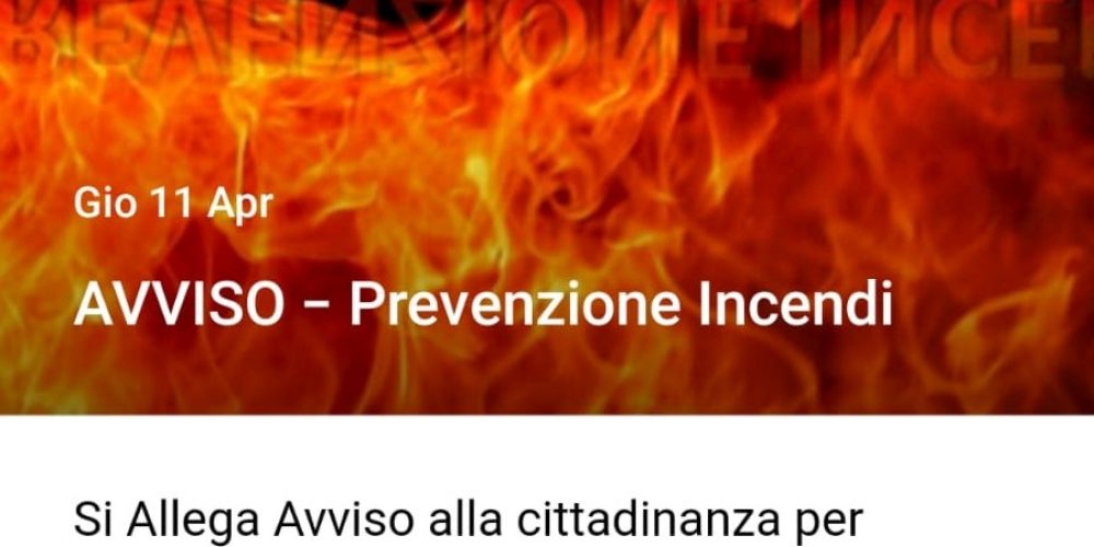 Prevenzione incendi