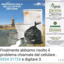 Comune di Valderice – Recapiti per il Servizio di raccolta dei rifiuti ingombranti